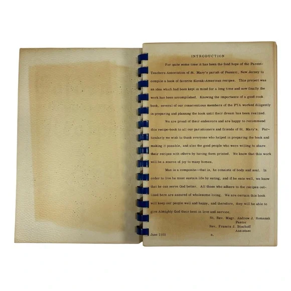 Vintage Golden Slovak Slovic-American Recipes Of St. Mary's PTA Passaic NJ 1955 - Picture 3 of 7